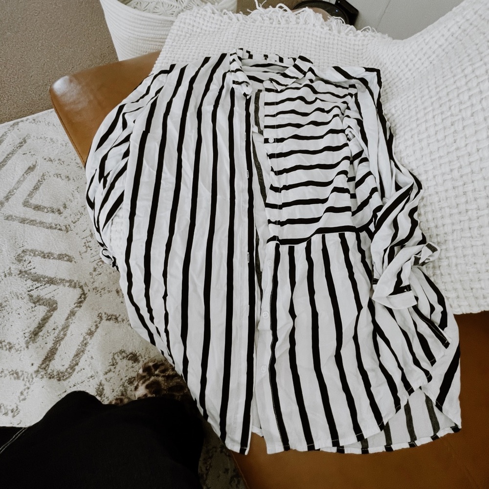 longer striped shirt